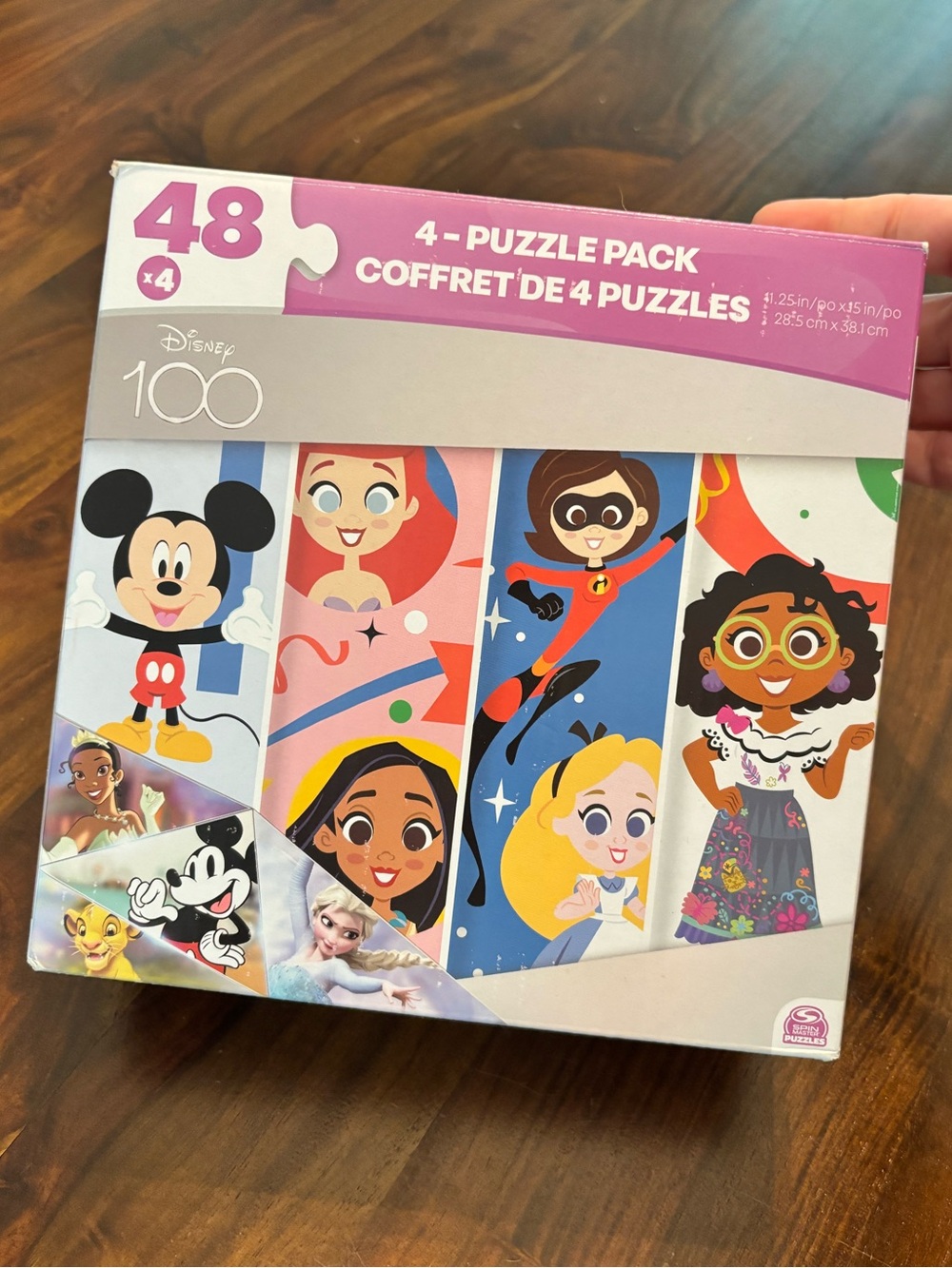 Disney 100 Kids 4-Puzzle Pack